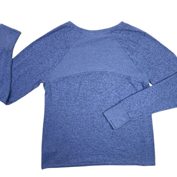 Athleta Girl Sweater Top Size XXL 16 2XL Blue Up For The Challenge Long Sleeve - Picture 8 of 9